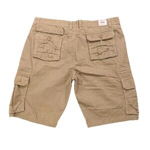 NEW Luxury Men’s Cargo Shorts Size 38 Cotton Brown Hiking Outdoor Casual